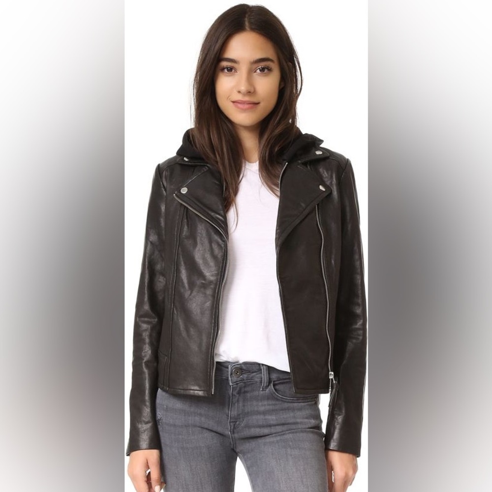 Mackage Black Leather Jacket